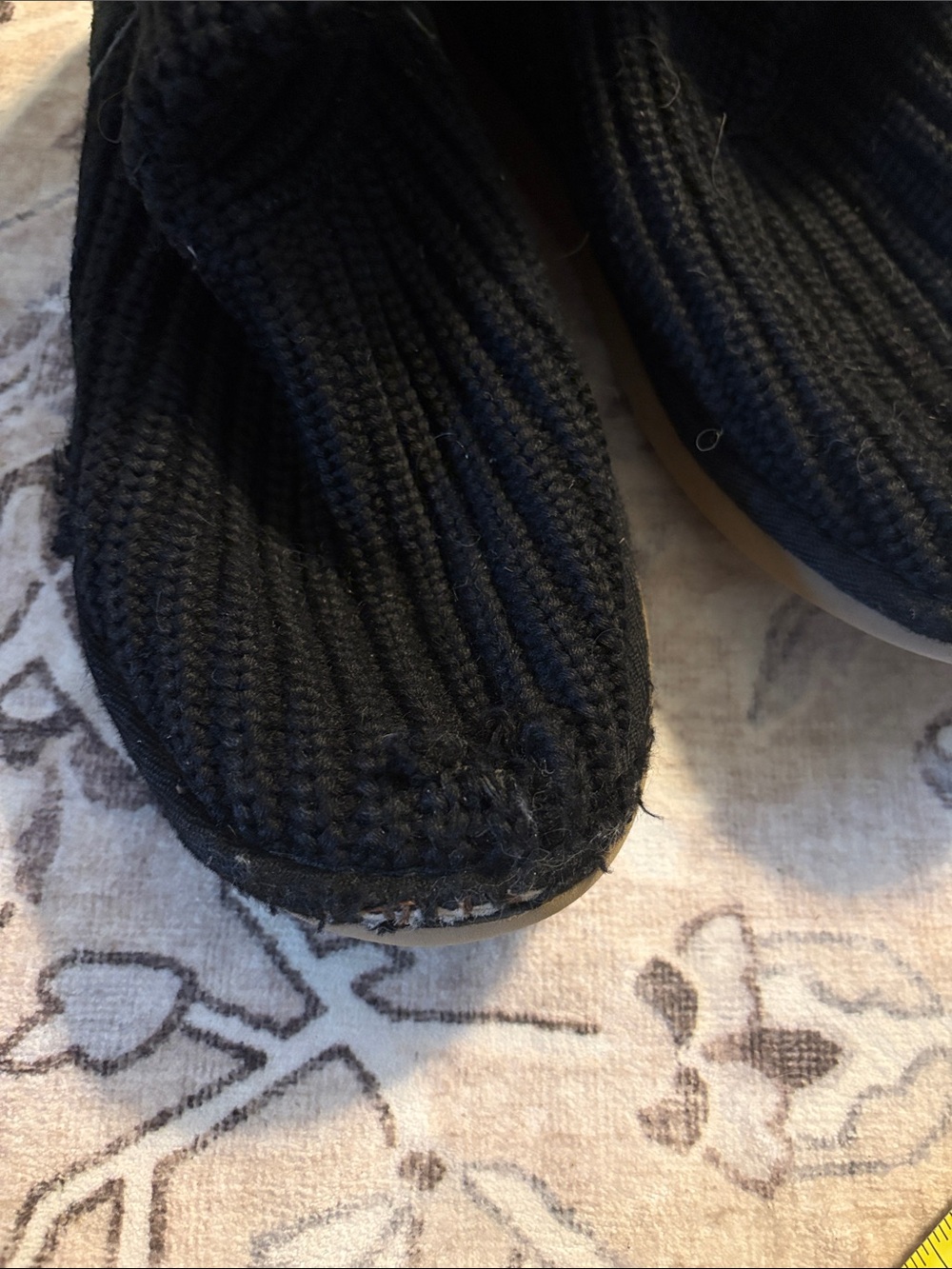 Ugg Black Knit Mid Calf Womens Boot - Picture 7 of 10